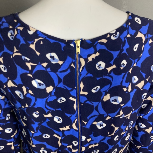 Boden dress size 8 lace mixed media floral blue black lace whimsigoth - Picture 5 of 9